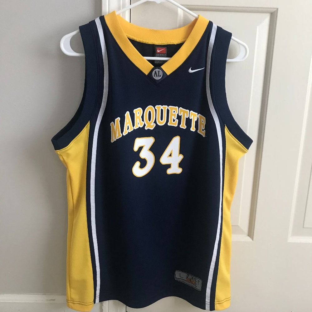 🏀 MARQUETTE University Travis Diener #34 NIKE Elite Basketball JERSEY 🏀